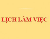 Lịch làm việc thị xã tuần 42.