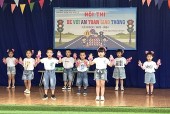 Trường Mầm non Sơn Ca sôi nổi hội thi “Bé với an toàn giao thông”