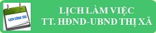 Lịch làm việc của TT HĐND-UBND thị xã